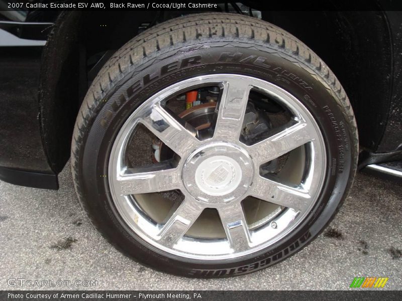 Black Raven / Cocoa/Light Cashmere 2007 Cadillac Escalade ESV AWD