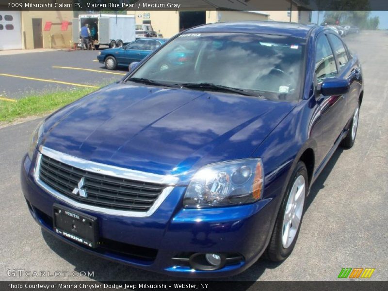 Maizen Blue Pearl / Medium Gray 2009 Mitsubishi Galant ES