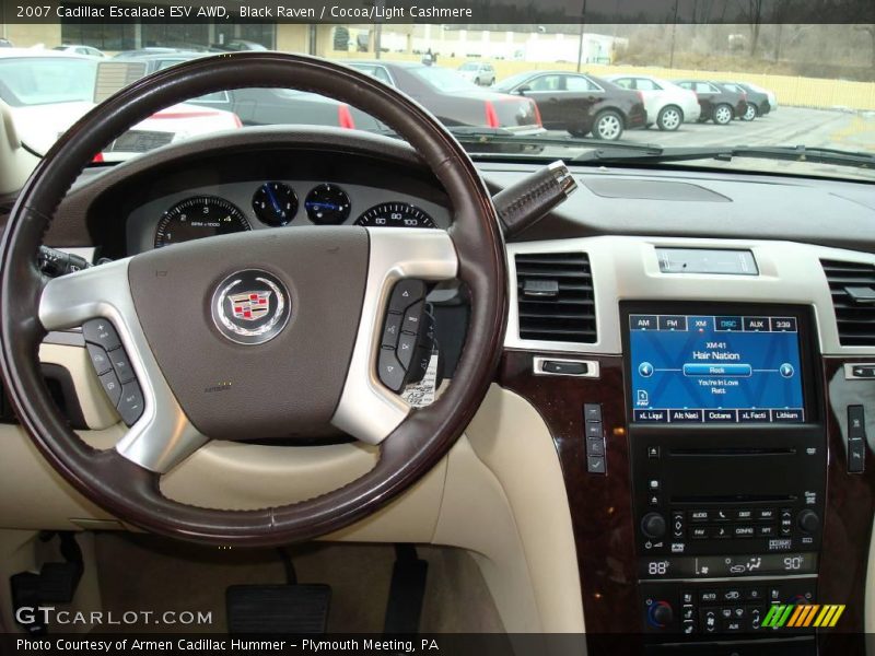 Black Raven / Cocoa/Light Cashmere 2007 Cadillac Escalade ESV AWD