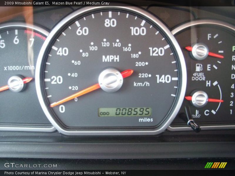 Maizen Blue Pearl / Medium Gray 2009 Mitsubishi Galant ES