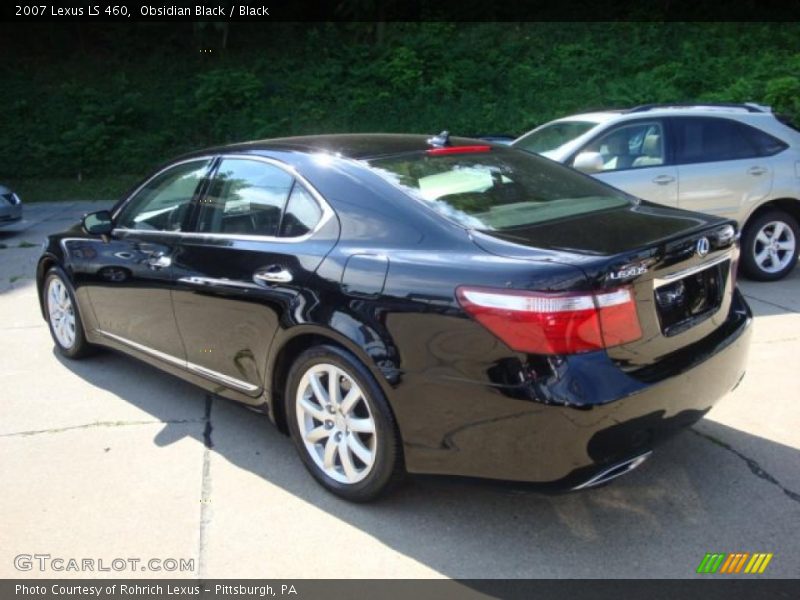 Obsidian Black / Black 2007 Lexus LS 460