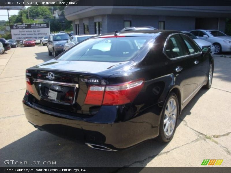 Obsidian Black / Black 2007 Lexus LS 460