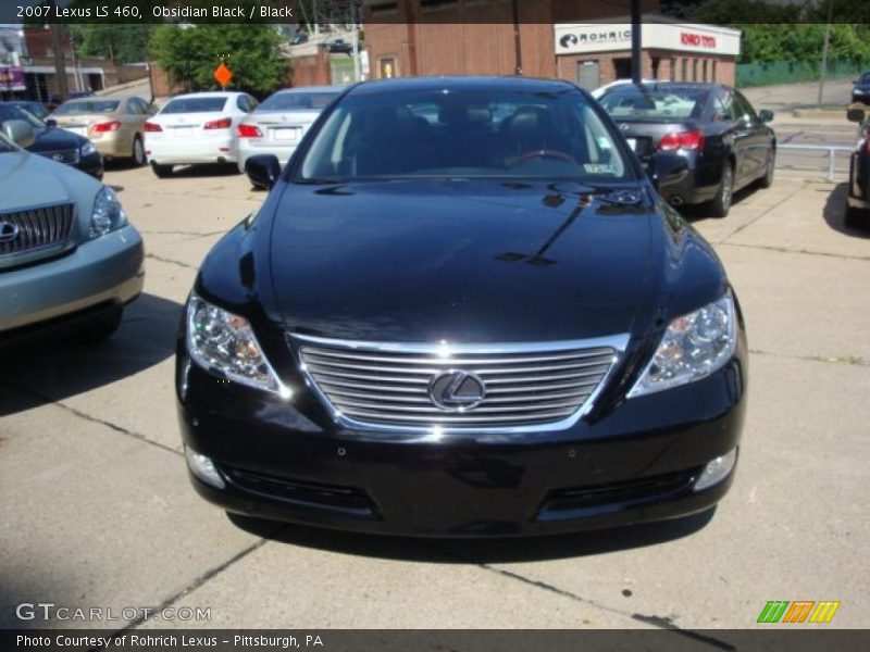 Obsidian Black / Black 2007 Lexus LS 460