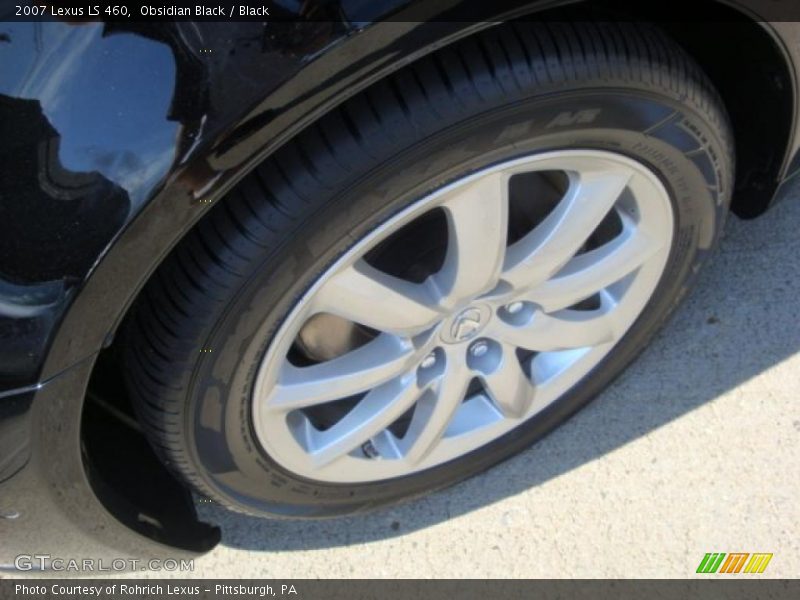 Obsidian Black / Black 2007 Lexus LS 460