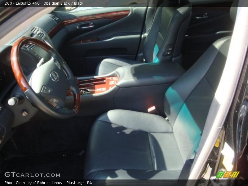 Obsidian Black / Black 2007 Lexus LS 460