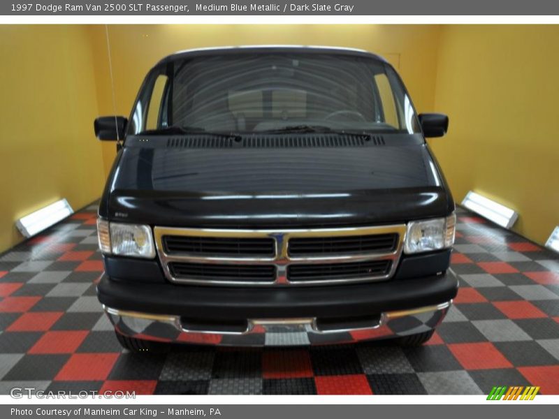 Medium Blue Metallic / Dark Slate Gray 1997 Dodge Ram Van 2500 SLT Passenger