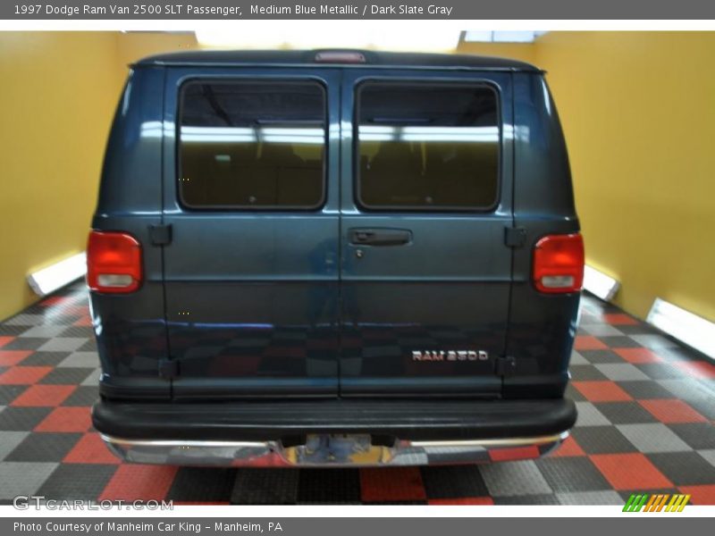 Medium Blue Metallic / Dark Slate Gray 1997 Dodge Ram Van 2500 SLT Passenger