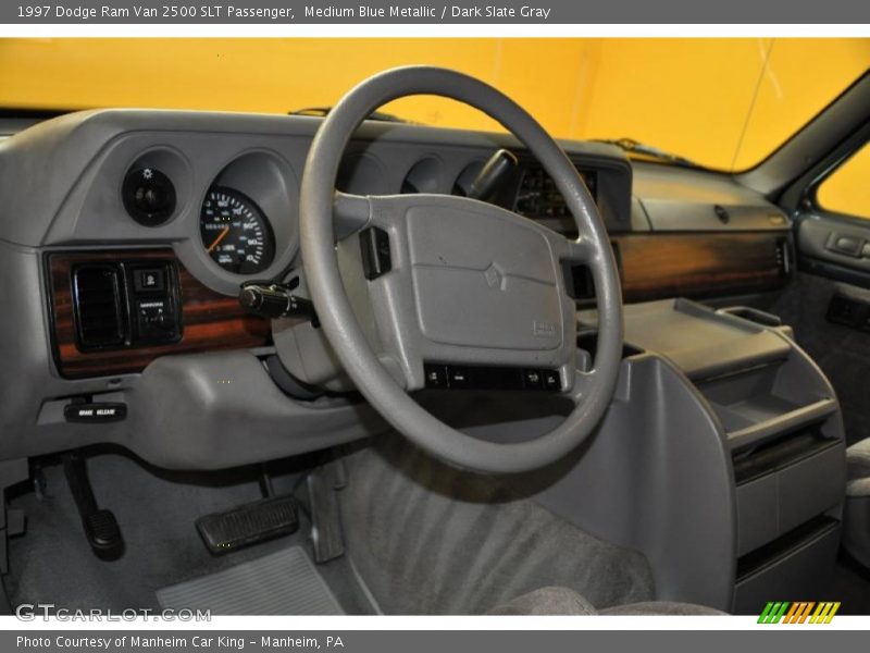 Medium Blue Metallic / Dark Slate Gray 1997 Dodge Ram Van 2500 SLT Passenger