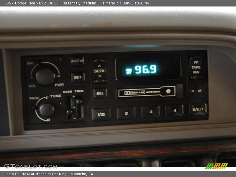 Medium Blue Metallic / Dark Slate Gray 1997 Dodge Ram Van 2500 SLT Passenger