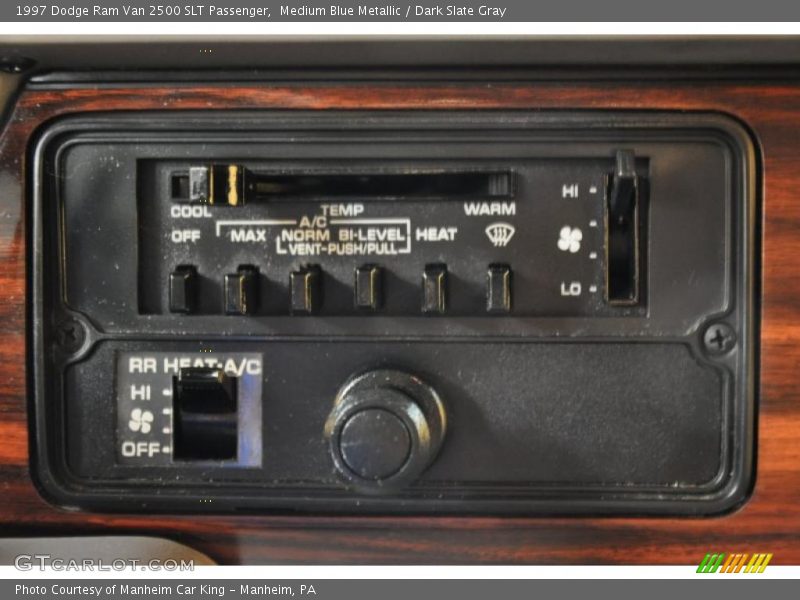 Medium Blue Metallic / Dark Slate Gray 1997 Dodge Ram Van 2500 SLT Passenger