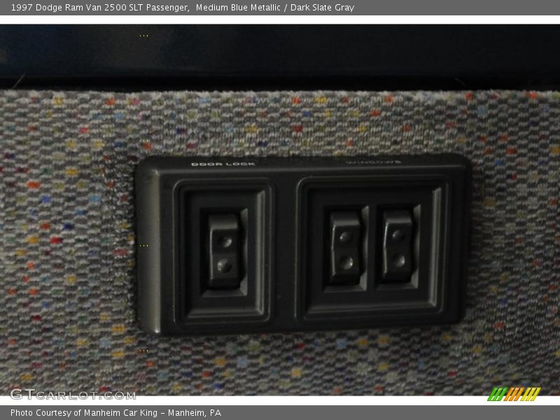 Medium Blue Metallic / Dark Slate Gray 1997 Dodge Ram Van 2500 SLT Passenger