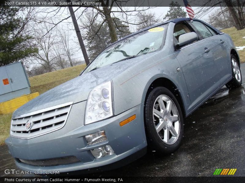 Sunset Blue / Cashmere 2007 Cadillac STS 4 V6 AWD