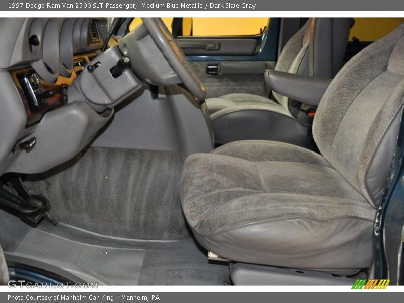 Medium Blue Metallic / Dark Slate Gray 1997 Dodge Ram Van 2500 SLT Passenger