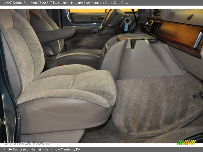 Medium Blue Metallic / Dark Slate Gray 1997 Dodge Ram Van 2500 SLT Passenger