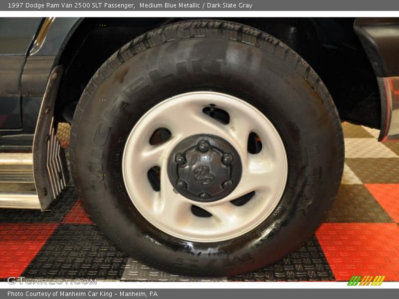 Medium Blue Metallic / Dark Slate Gray 1997 Dodge Ram Van 2500 SLT Passenger