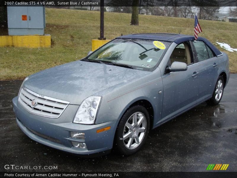 Sunset Blue / Cashmere 2007 Cadillac STS 4 V6 AWD