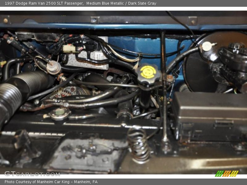 Medium Blue Metallic / Dark Slate Gray 1997 Dodge Ram Van 2500 SLT Passenger