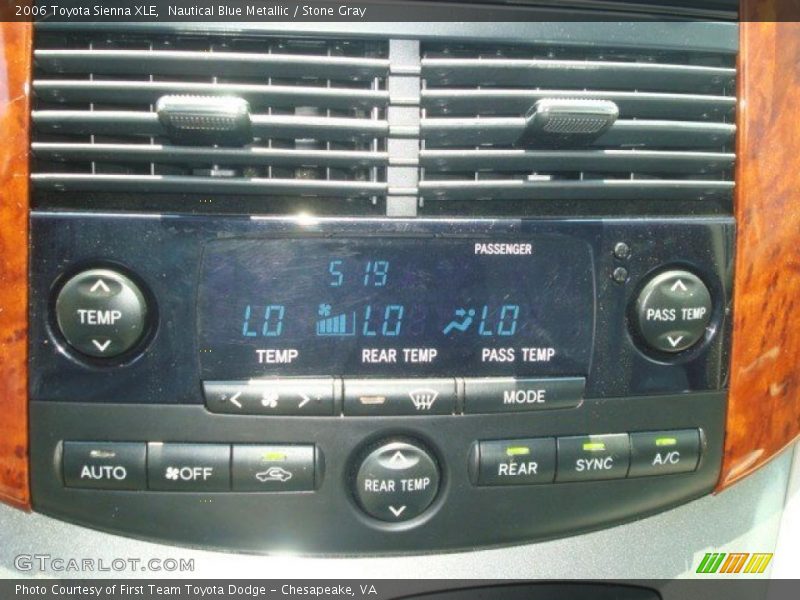 Nautical Blue Metallic / Stone Gray 2006 Toyota Sienna XLE