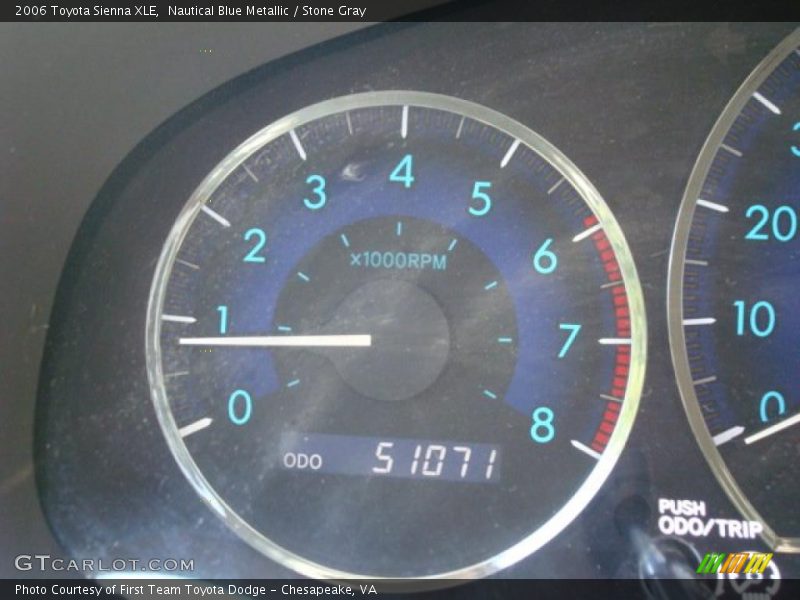 Nautical Blue Metallic / Stone Gray 2006 Toyota Sienna XLE