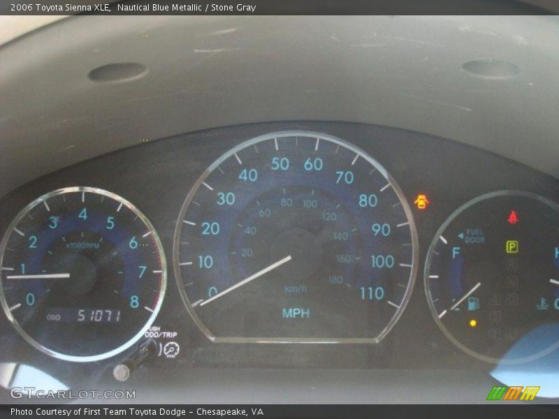 Nautical Blue Metallic / Stone Gray 2006 Toyota Sienna XLE
