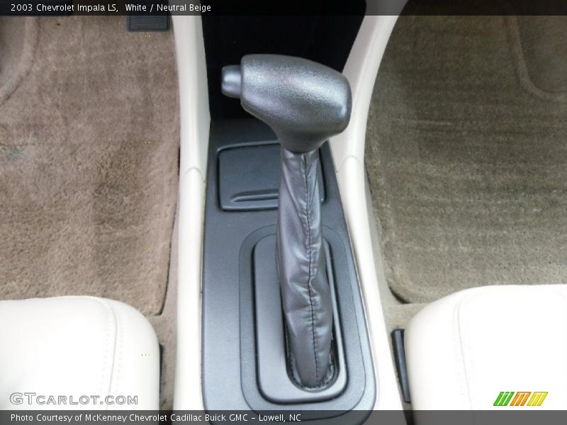White / Neutral Beige 2003 Chevrolet Impala LS