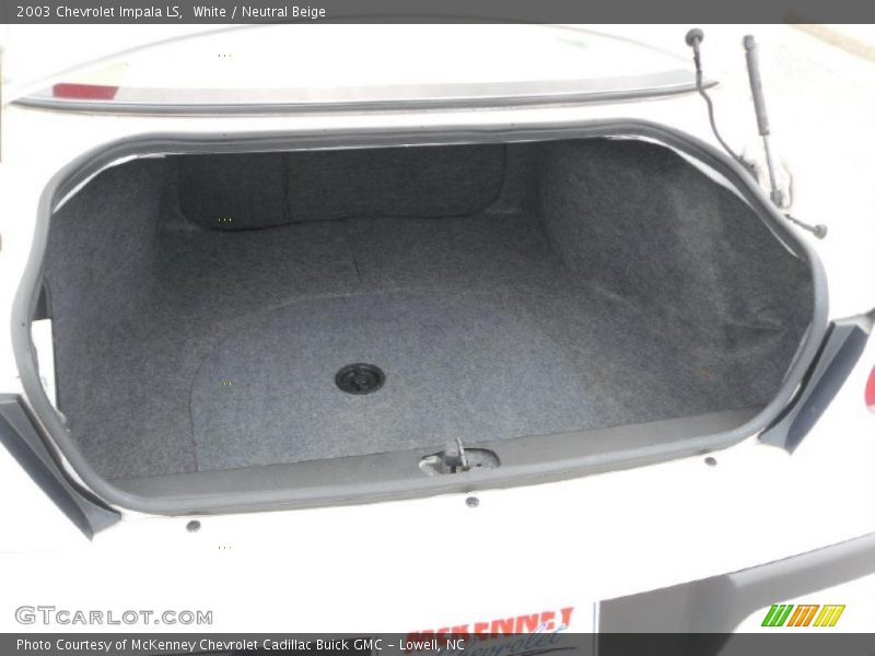 White / Neutral Beige 2003 Chevrolet Impala LS