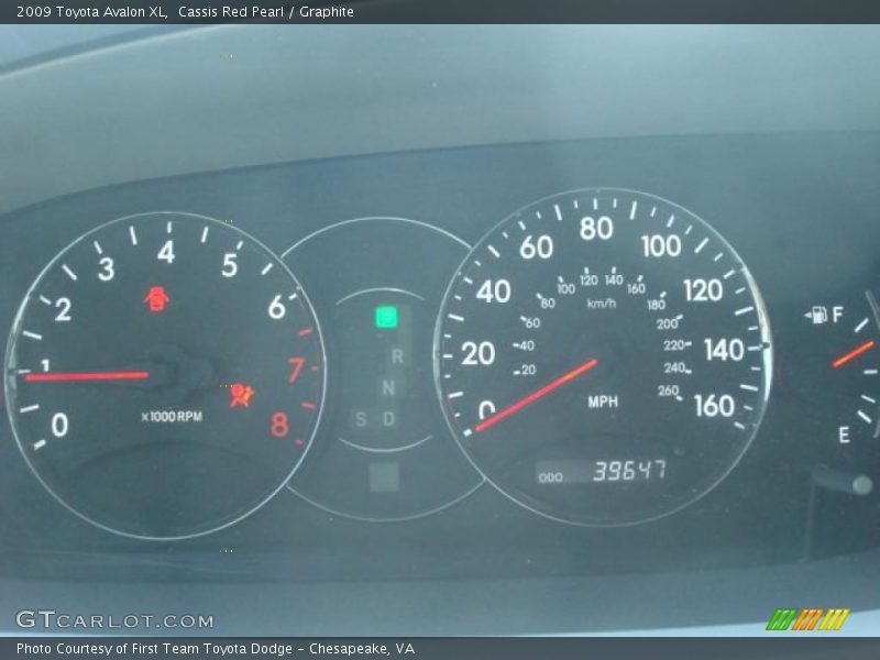 Cassis Red Pearl / Graphite 2009 Toyota Avalon XL