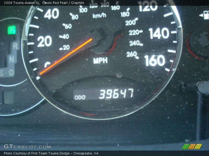 Cassis Red Pearl / Graphite 2009 Toyota Avalon XL