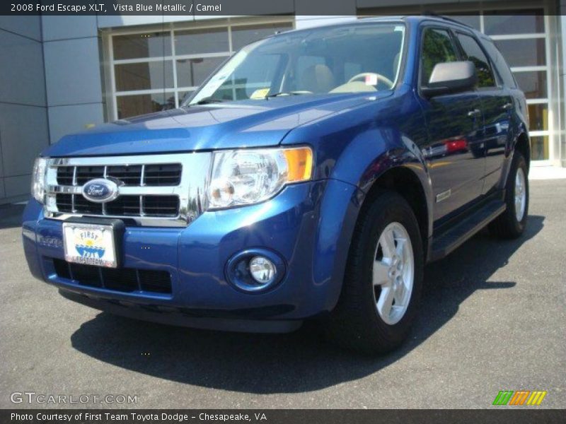 Vista Blue Metallic / Camel 2008 Ford Escape XLT