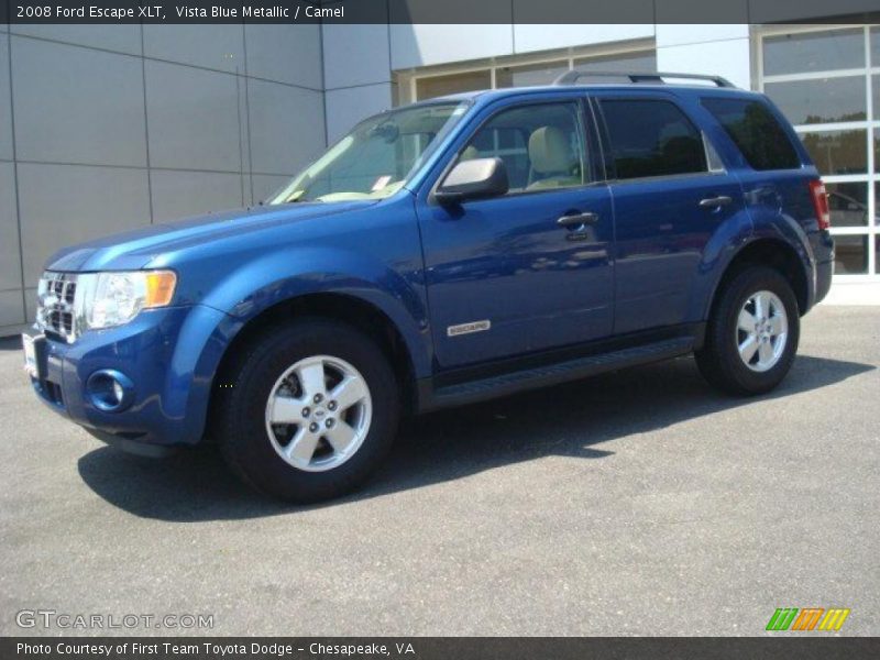 Vista Blue Metallic / Camel 2008 Ford Escape XLT