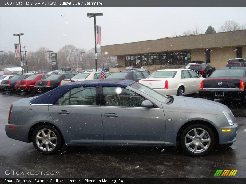 Sunset Blue / Cashmere 2007 Cadillac STS 4 V6 AWD