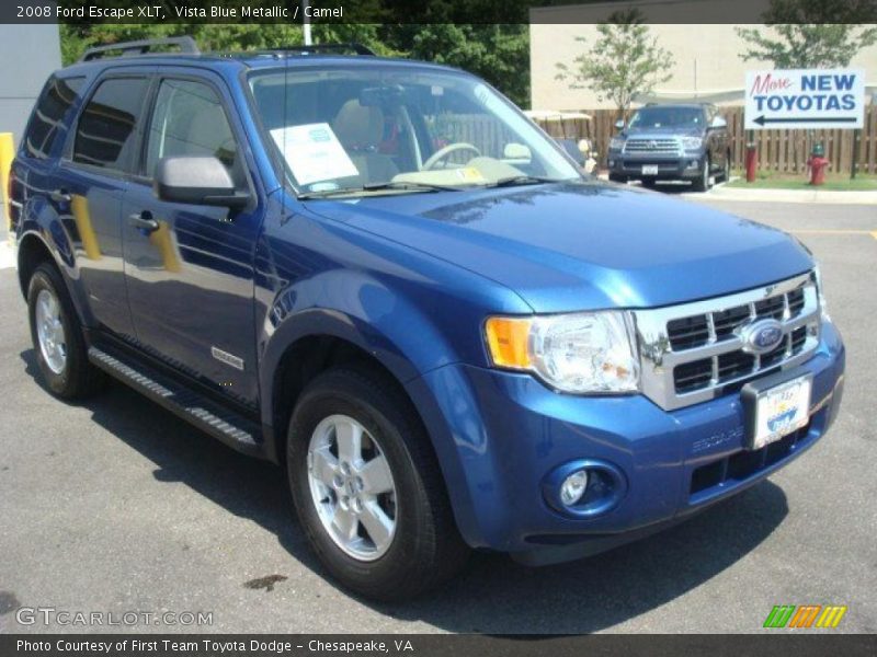 Vista Blue Metallic / Camel 2008 Ford Escape XLT
