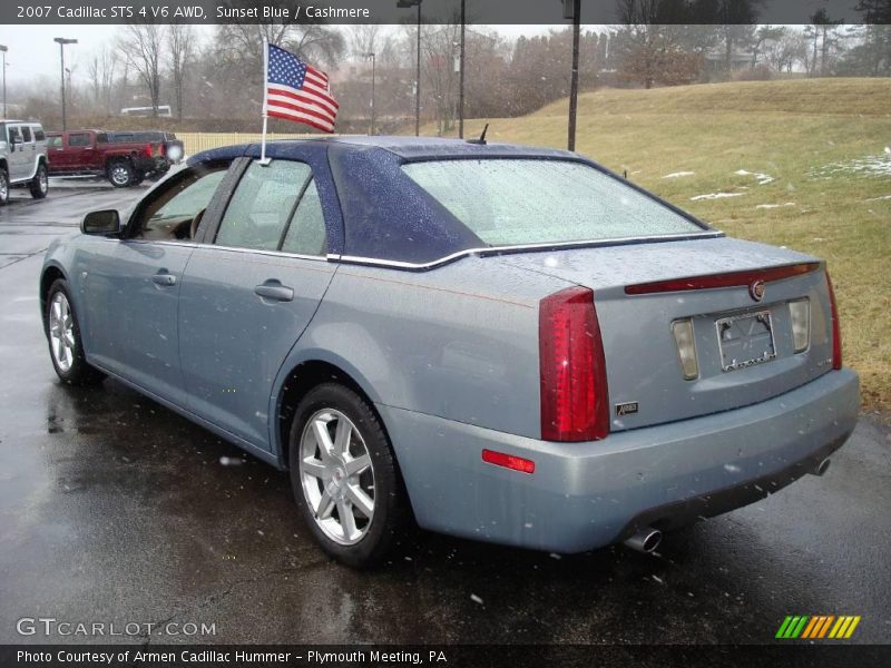 Sunset Blue / Cashmere 2007 Cadillac STS 4 V6 AWD