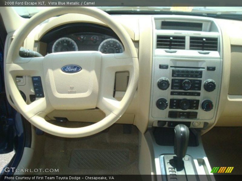 Vista Blue Metallic / Camel 2008 Ford Escape XLT