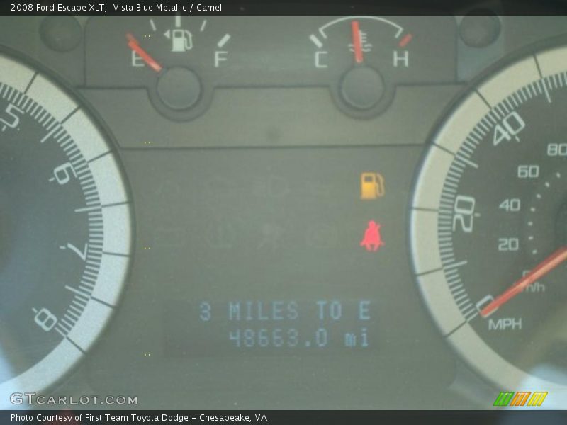 Vista Blue Metallic / Camel 2008 Ford Escape XLT