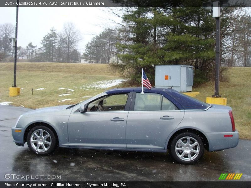 Sunset Blue / Cashmere 2007 Cadillac STS 4 V6 AWD