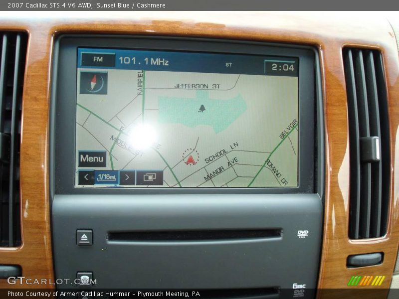 Sunset Blue / Cashmere 2007 Cadillac STS 4 V6 AWD