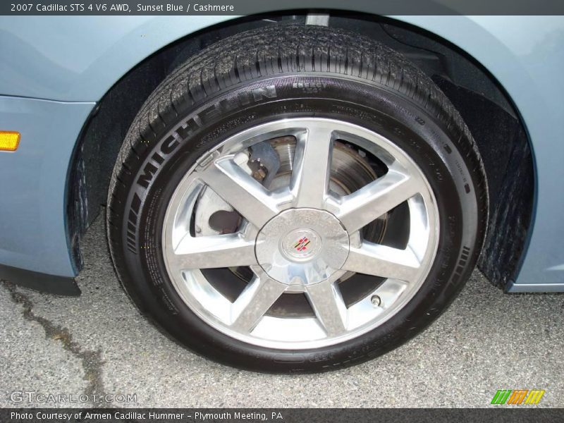 Sunset Blue / Cashmere 2007 Cadillac STS 4 V6 AWD