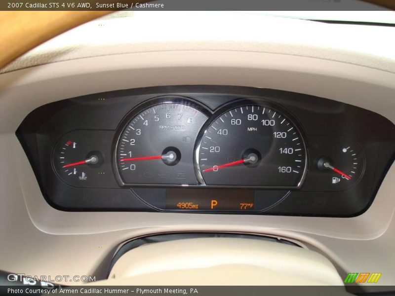 Sunset Blue / Cashmere 2007 Cadillac STS 4 V6 AWD