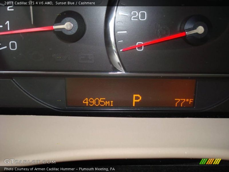 Sunset Blue / Cashmere 2007 Cadillac STS 4 V6 AWD