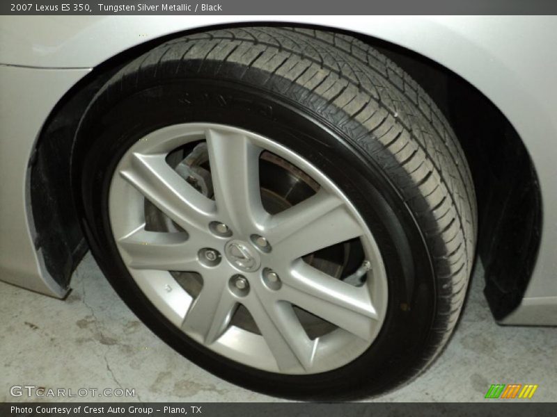 Tungsten Silver Metallic / Black 2007 Lexus ES 350