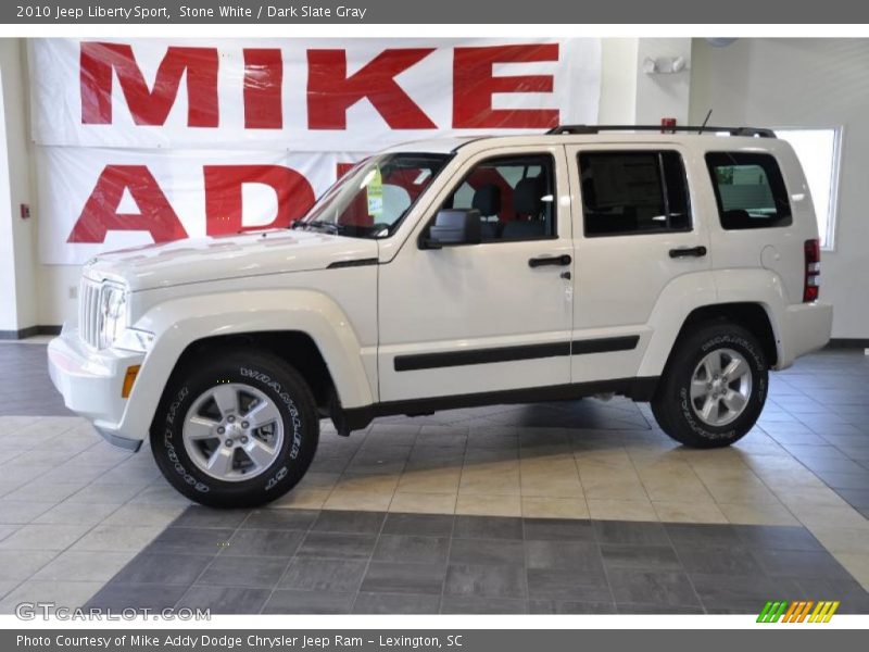Stone White / Dark Slate Gray 2010 Jeep Liberty Sport