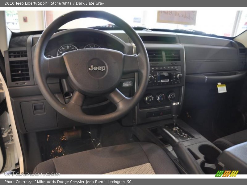 Stone White / Dark Slate Gray 2010 Jeep Liberty Sport