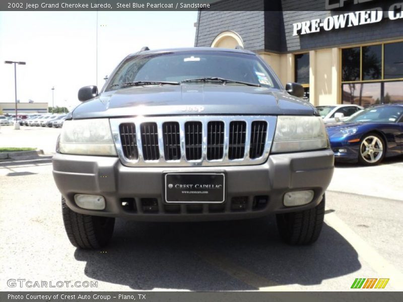 Steel Blue Pearlcoat / Sandstone 2002 Jeep Grand Cherokee Laredo