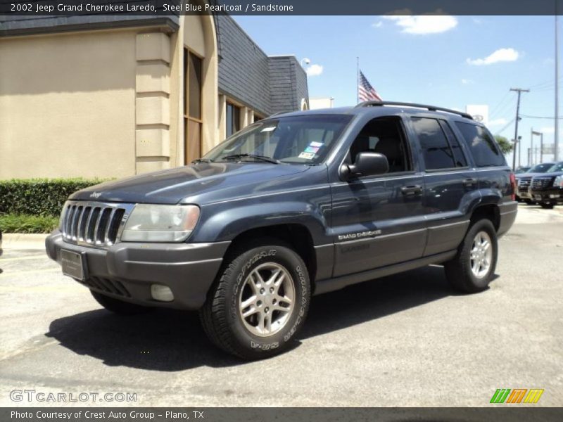 Steel Blue Pearlcoat / Sandstone 2002 Jeep Grand Cherokee Laredo