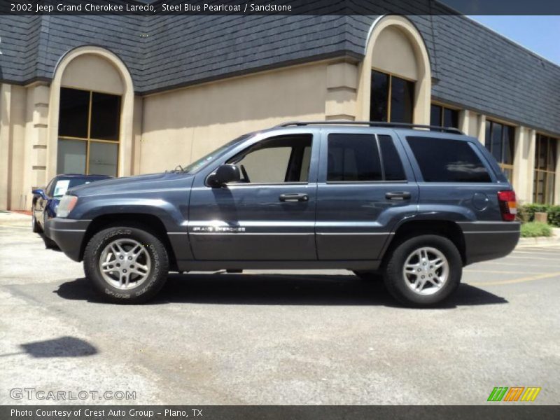Steel Blue Pearlcoat / Sandstone 2002 Jeep Grand Cherokee Laredo