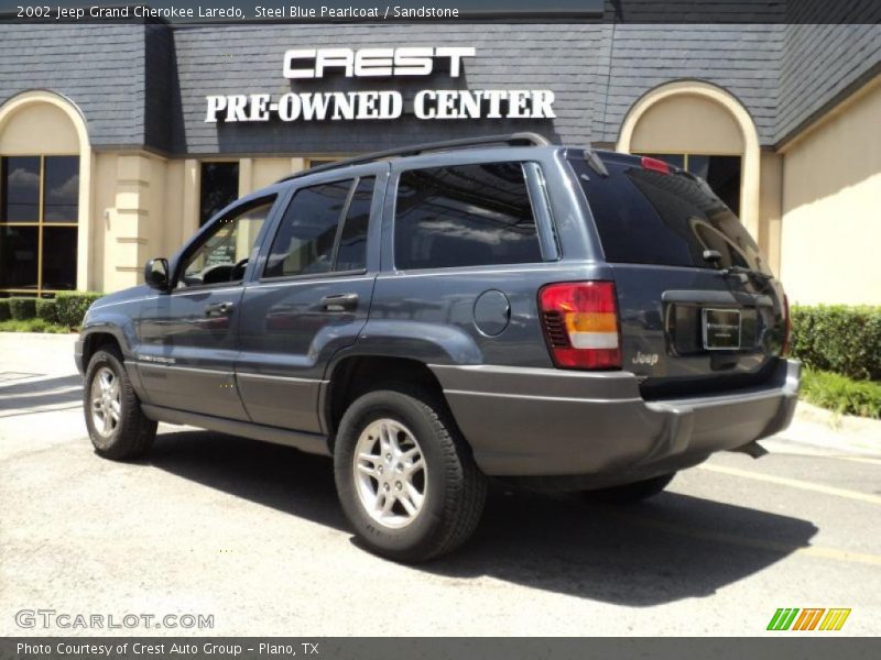 Steel Blue Pearlcoat / Sandstone 2002 Jeep Grand Cherokee Laredo