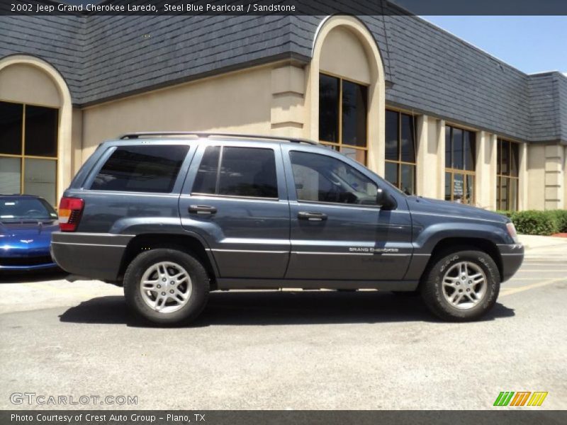 Steel Blue Pearlcoat / Sandstone 2002 Jeep Grand Cherokee Laredo