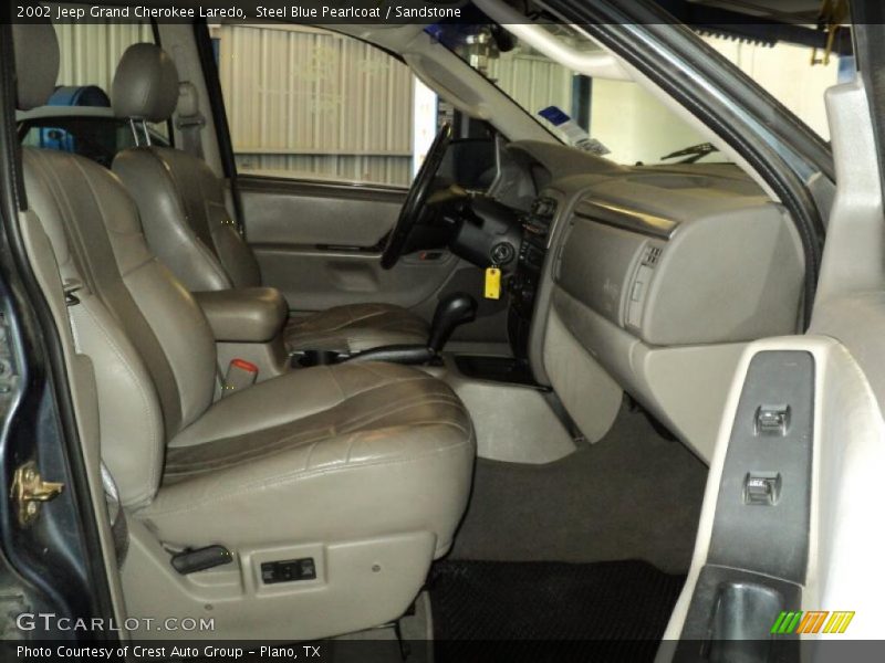 Steel Blue Pearlcoat / Sandstone 2002 Jeep Grand Cherokee Laredo