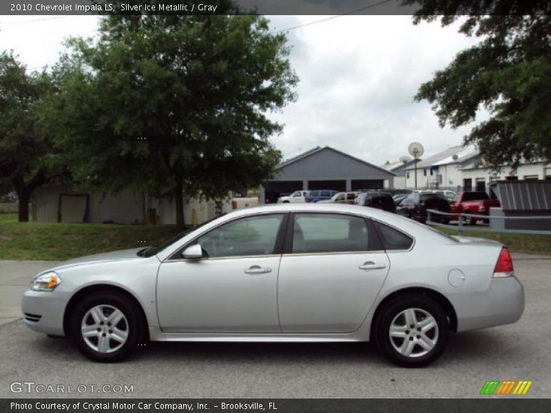 Silver Ice Metallic / Gray 2010 Chevrolet Impala LS